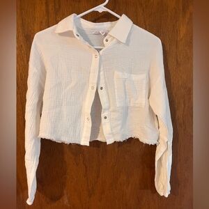 Women's White Button Down Shirt
